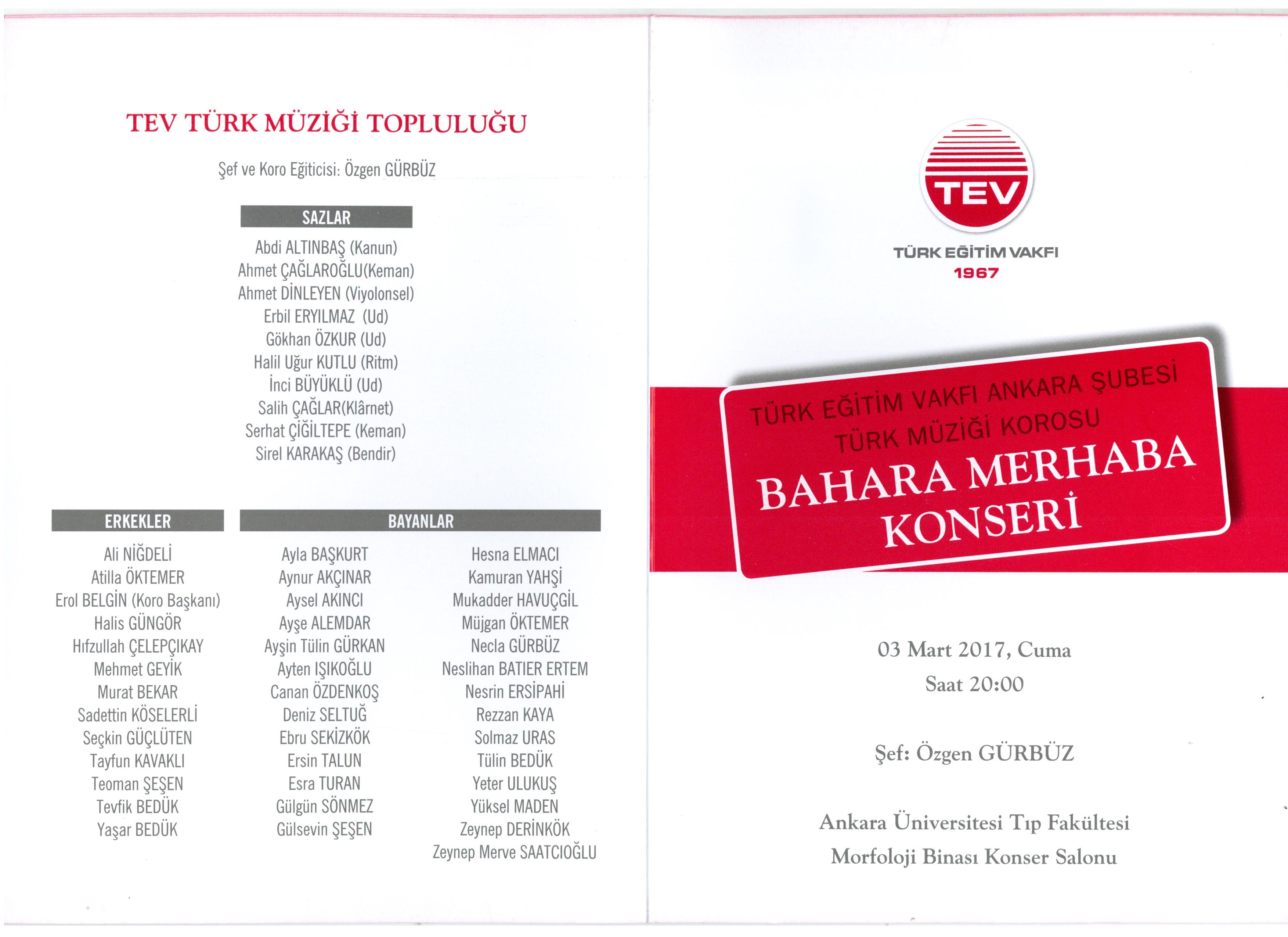 Türk Eğitim Vakfı Türk Müziği Korosu Türk Eğitim Vakfı Türk Müziği Korosu